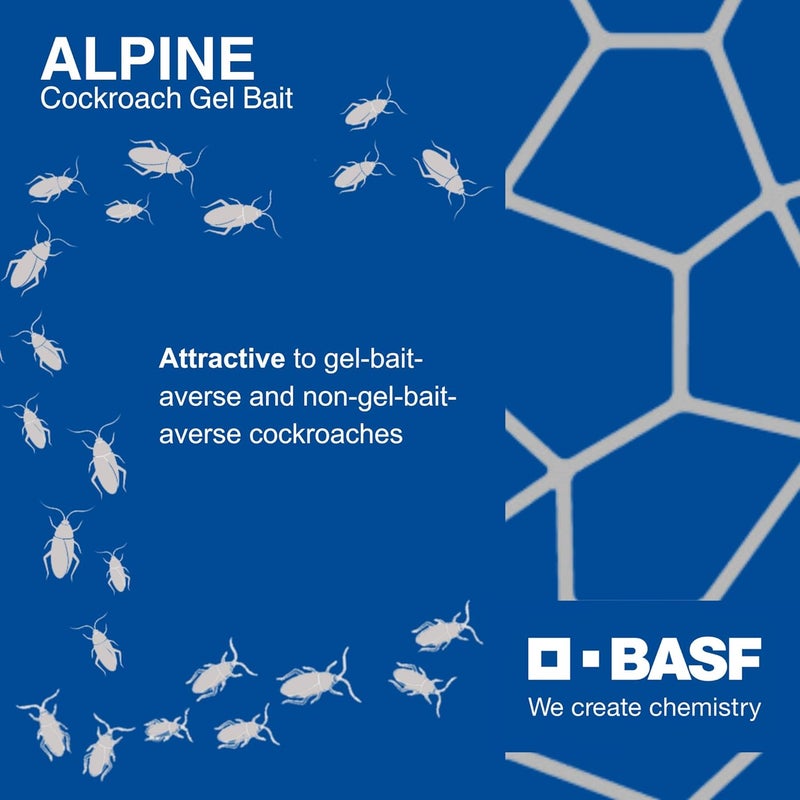 BASF Alpine Rotation 2 Cockroach Gel Bait Roach Killer for Indoor or Outdoor Infestation Control, Syringe Applicator 30 gram, 4 Pack - Image 5